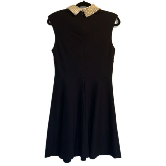 Betsy Johnson Navy Pearl Collared Fit & Flare Dress - Picture 11 of 14